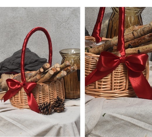 Wickerwork Natural Flower Basket Vase