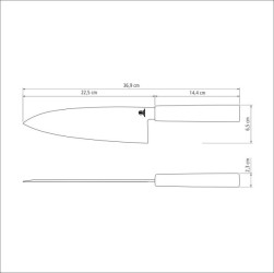 Sushi Deba Knife 8" 22.5cm - Tramontina