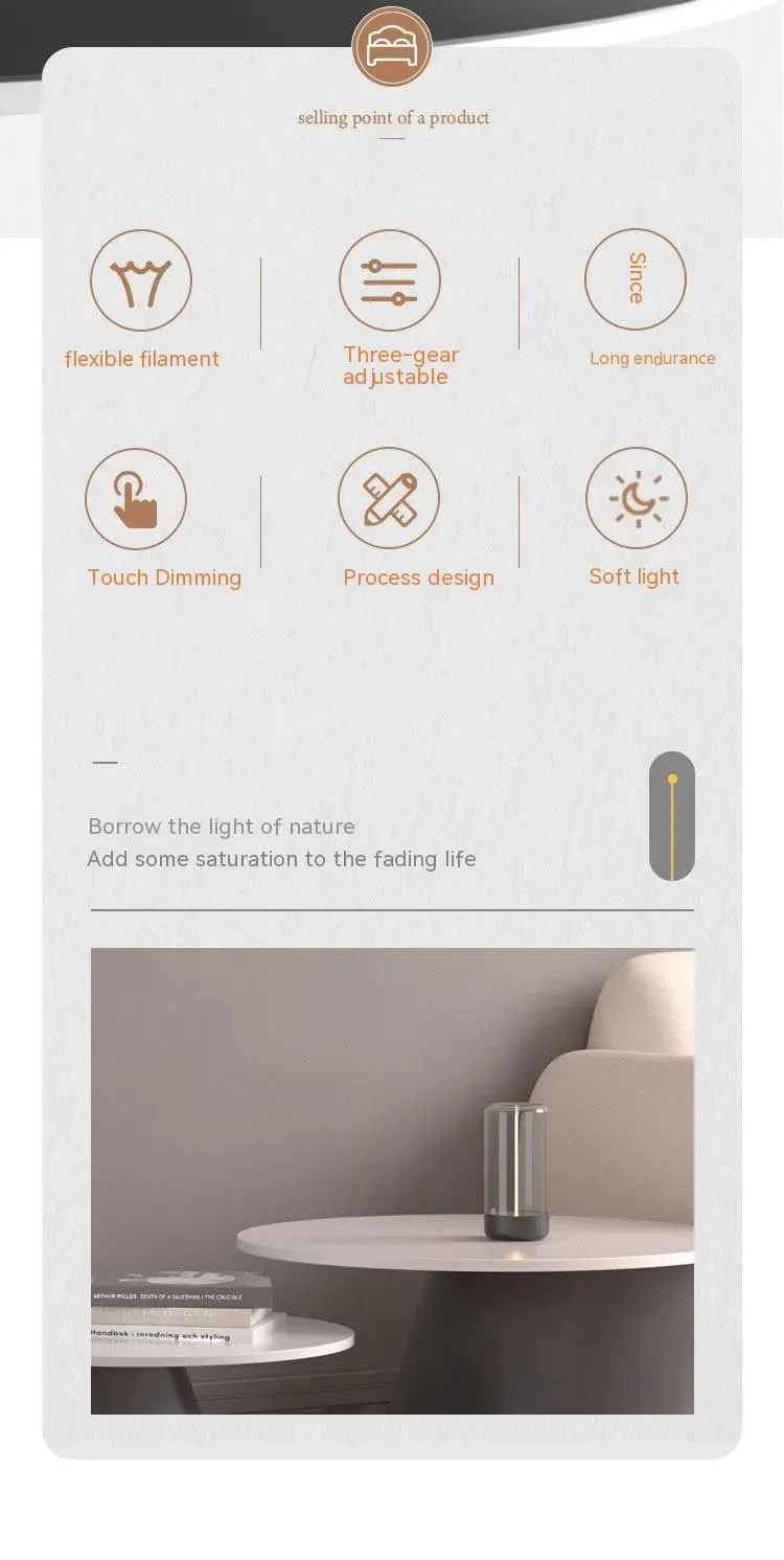 LED Camping Light Type-c Rechargeable Portable Nigh