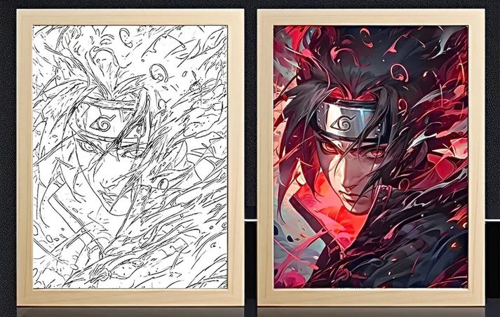 Sasuke Akatsuki Light Frame