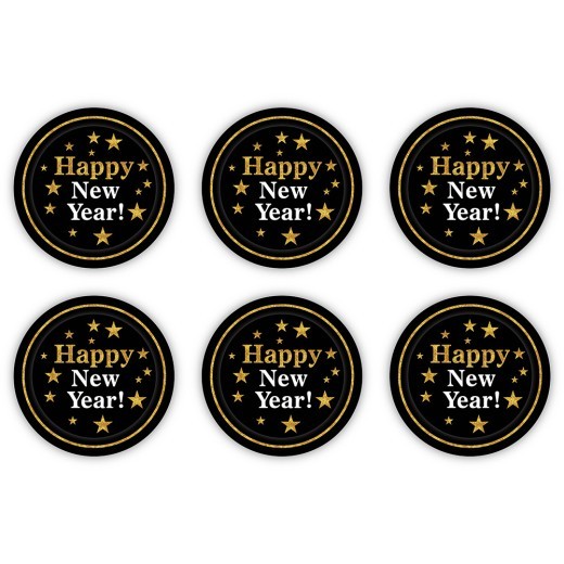 Happy new year paper cup