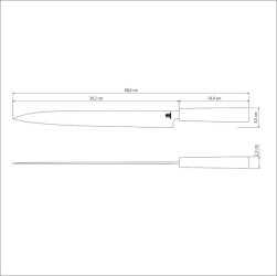 Sushi Yanagiba Knife 13", 34cm - Tramontina