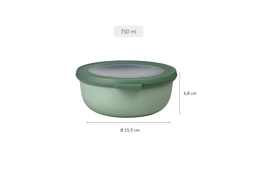 Cirqula Round 750ml Nordic Sage - Mepal