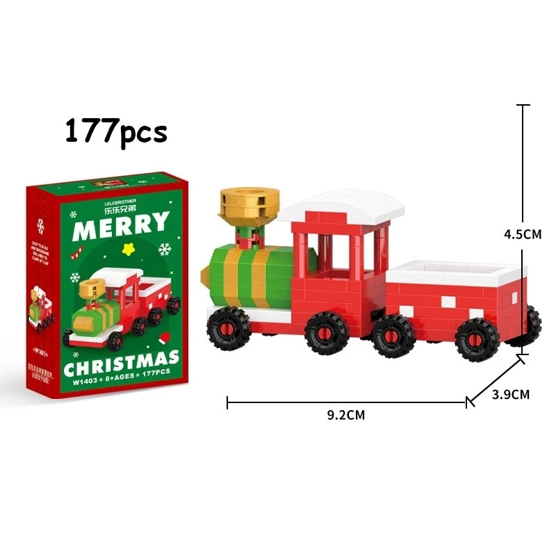 Babee Toy Christmas Nano Block Christmas Toys Stacking Building Block Block Snowman Bricks Educated Gift