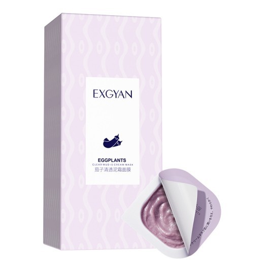 Eggplant Mask Clear Mud Cream Moisturizing Smear Mask