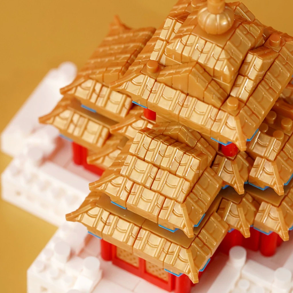 Toys Nano Block Corner Tower Building Block Block Stacking Chinese Architecture Block Brick Gifts