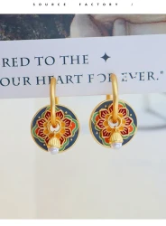 New Chinese Style Ethnic Style Earrings Tassel High Sense Temperament Fashion Earrings Female
