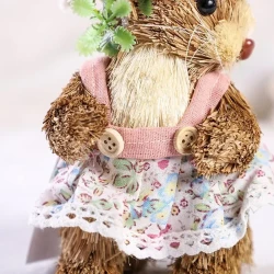 Funny Sisal Easter Bunny