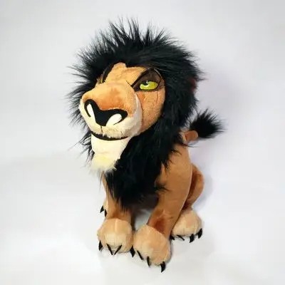 Original Disney The Lion King Scar Soft Stuffed Animal Doll High-Quality Plush Toy