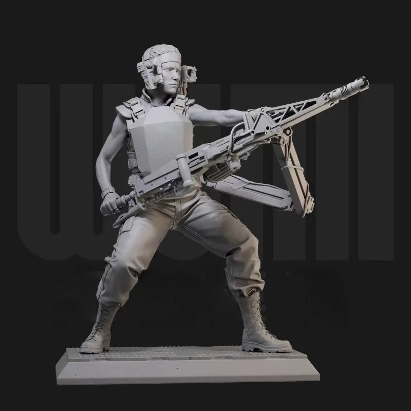1/24 Scale Resin Figure Assembly Model Kit Female Special Forces Fantasy Diorama Toy