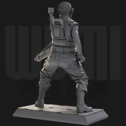 1/24 Scale Resin Figure Assembly Model Kit  Female Special Forces Fantasy Diorama Toy