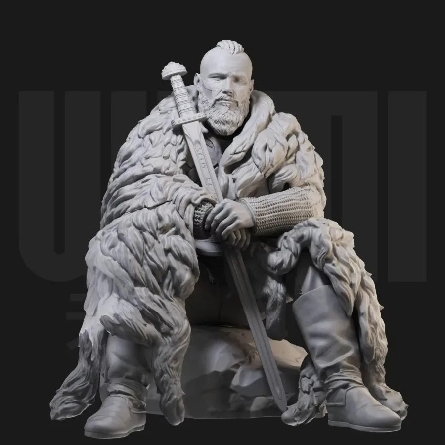 1/24 Scale Resin Figure Model Kit Ancient Viking Warrior Bjorn Ironside