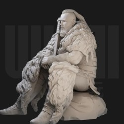 1/24 Scale Resin Figure Model Kit  Ancient Viking Warrior Bjorn Ironside