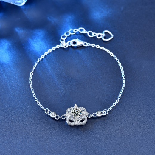 Summer 925 Sterling Silver Diamond Bracelet