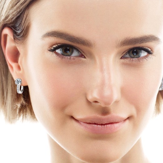 Fashion Simple High-grade Moissanite Earrings