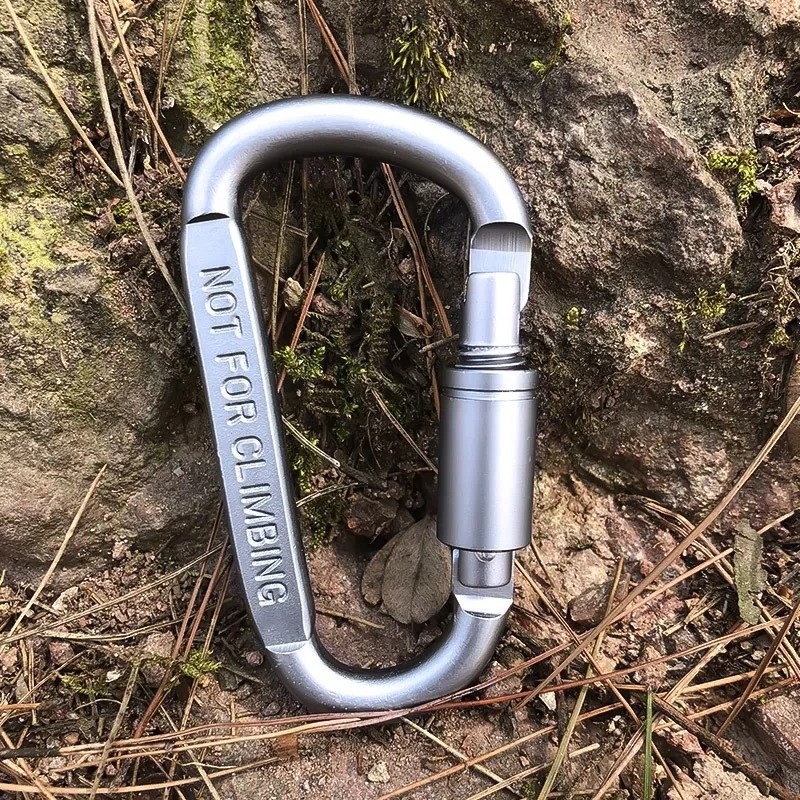 Bold No. 8 Aluminum Alloy D Type Carabiner - 8CM