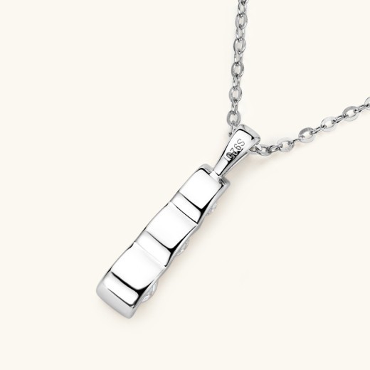 Light Luxury Minority Diamond Necklace Women's Advanced Design S925 Silver