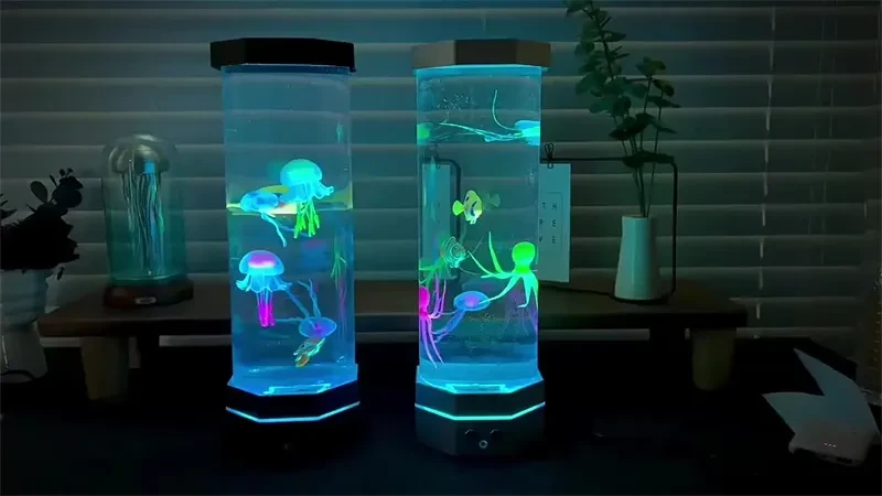 Jellyfish Lava Lamp 17 Colors Changing 15inch Jellyfish Lamp