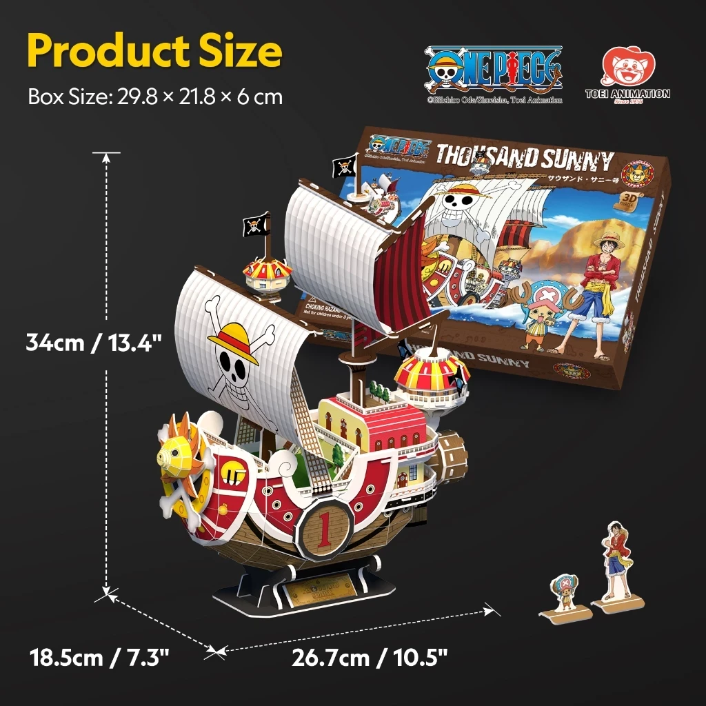 Cubicfun One Piece Thousand Sunny - 3D Puzzle