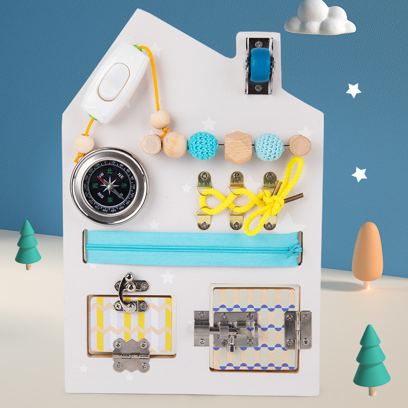 Wooden Unlocking Board Infant And Children's Educational Toys