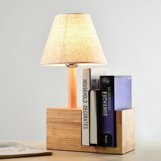 Modern Minimalist Wooden Bedroom Bedside Lamp Decoration