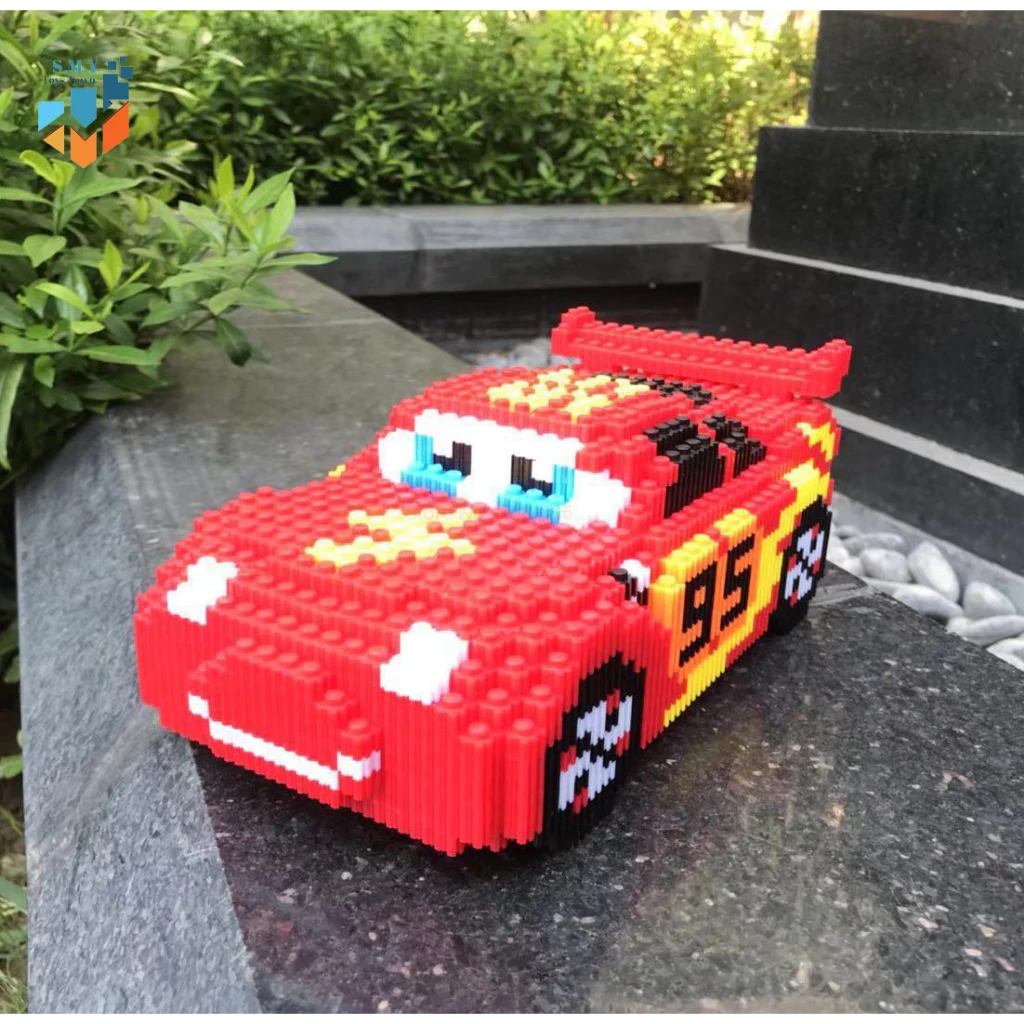 SMY Toystown Nano Block Car Lightning McQueen Bricks Education Nano Block / 3D Block Toys