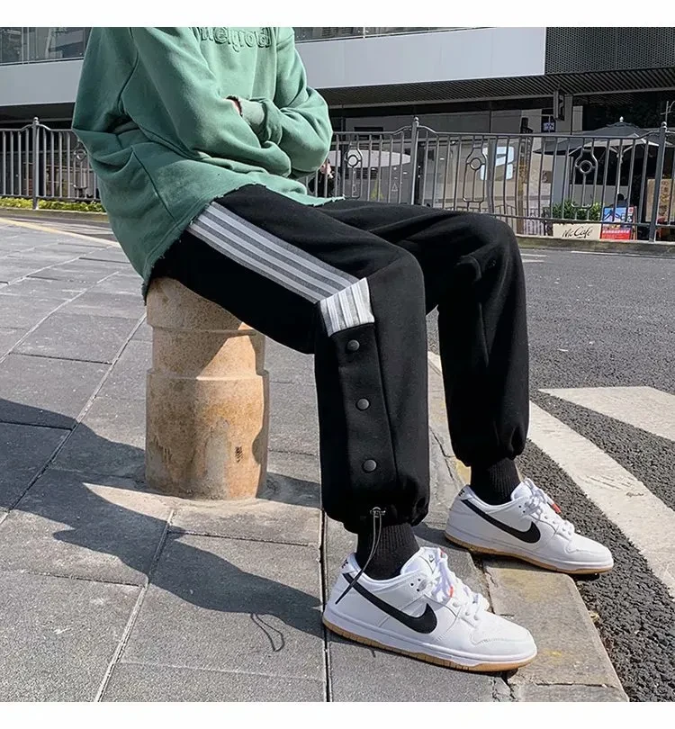 Spring And Autumn Student Track Pants Korean Style