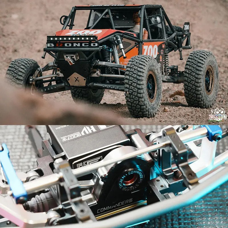 Capo U4 RC Car 1/8 Crawler RTR or KIT Model CD1582X Remote Control Racing Vehicle with 2-Speed Transmission and Lights