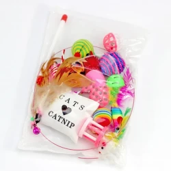 Pet Cat Toy Set Cat Toy Funny Cat Stick