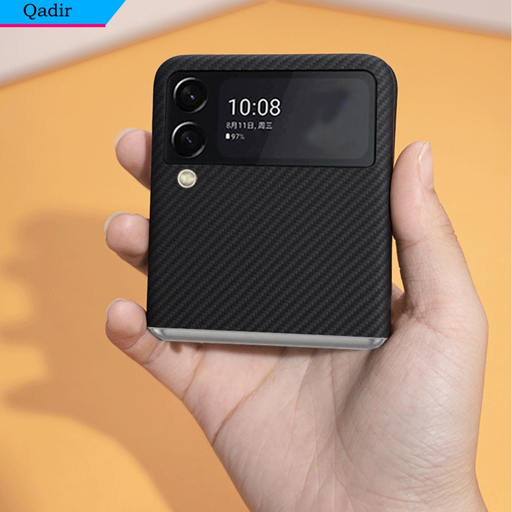 QADIR Pure Carbon Fiber Case for Samsung Galaxy Z Flip 3
