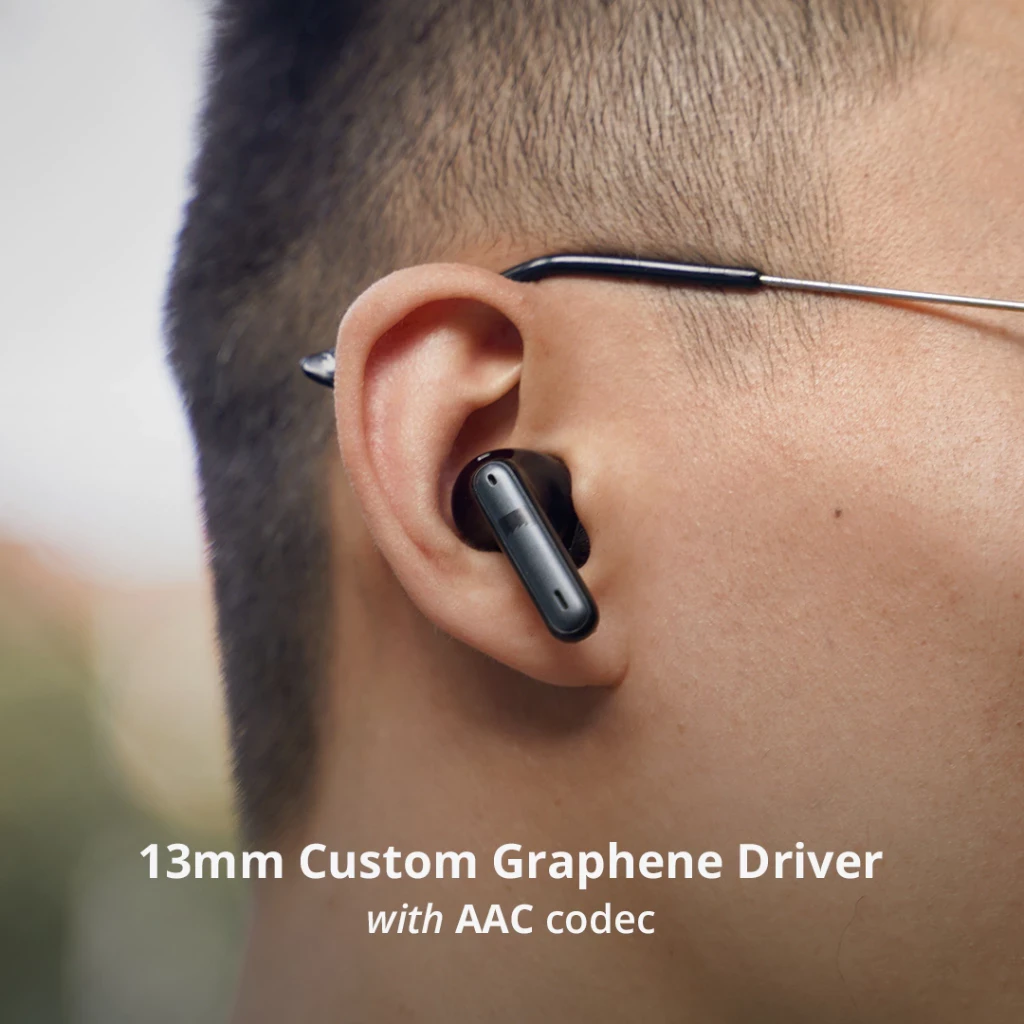 Eggel QuietBuds S ANC + ENC TWS Bluetooth Earbuds with Low Latency Mode