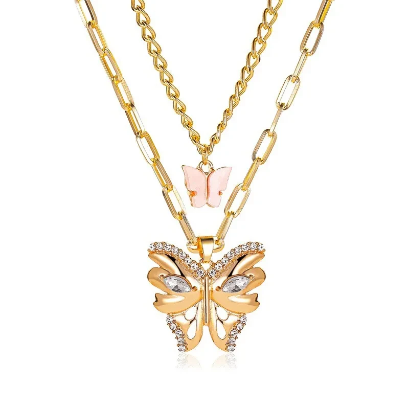 Bohemian Fashion Metal Size Butterfly Pendant