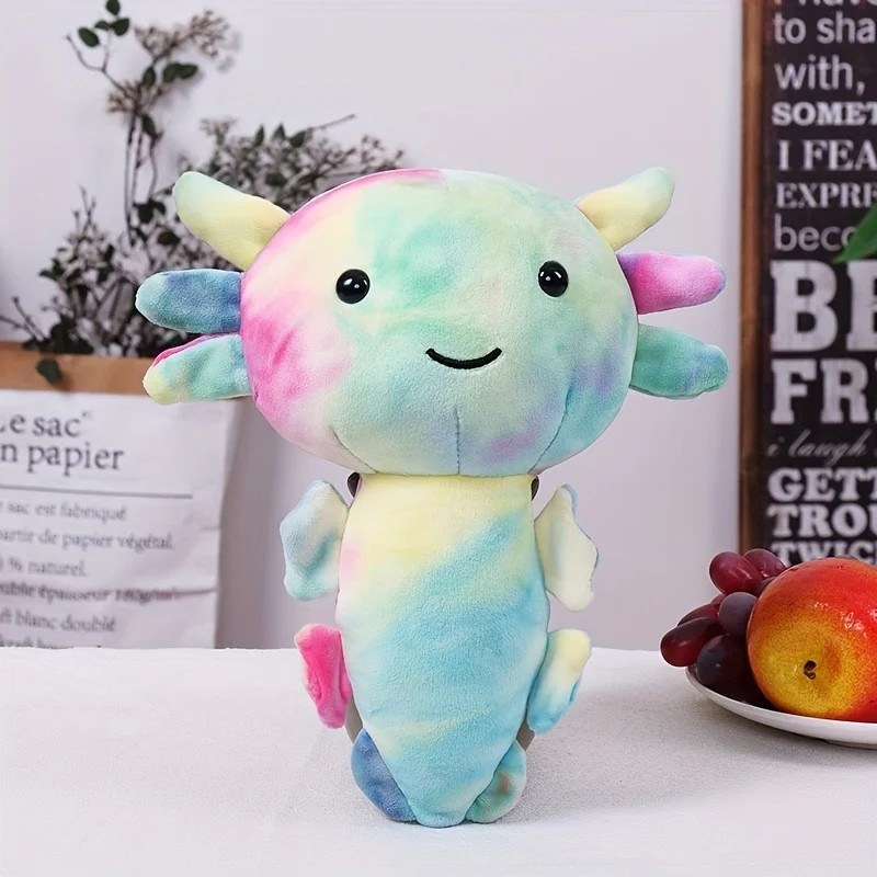 Cute Axolotl Plush Toy - Soft Stuffed Animal Salamander Plush Pillow for Kids