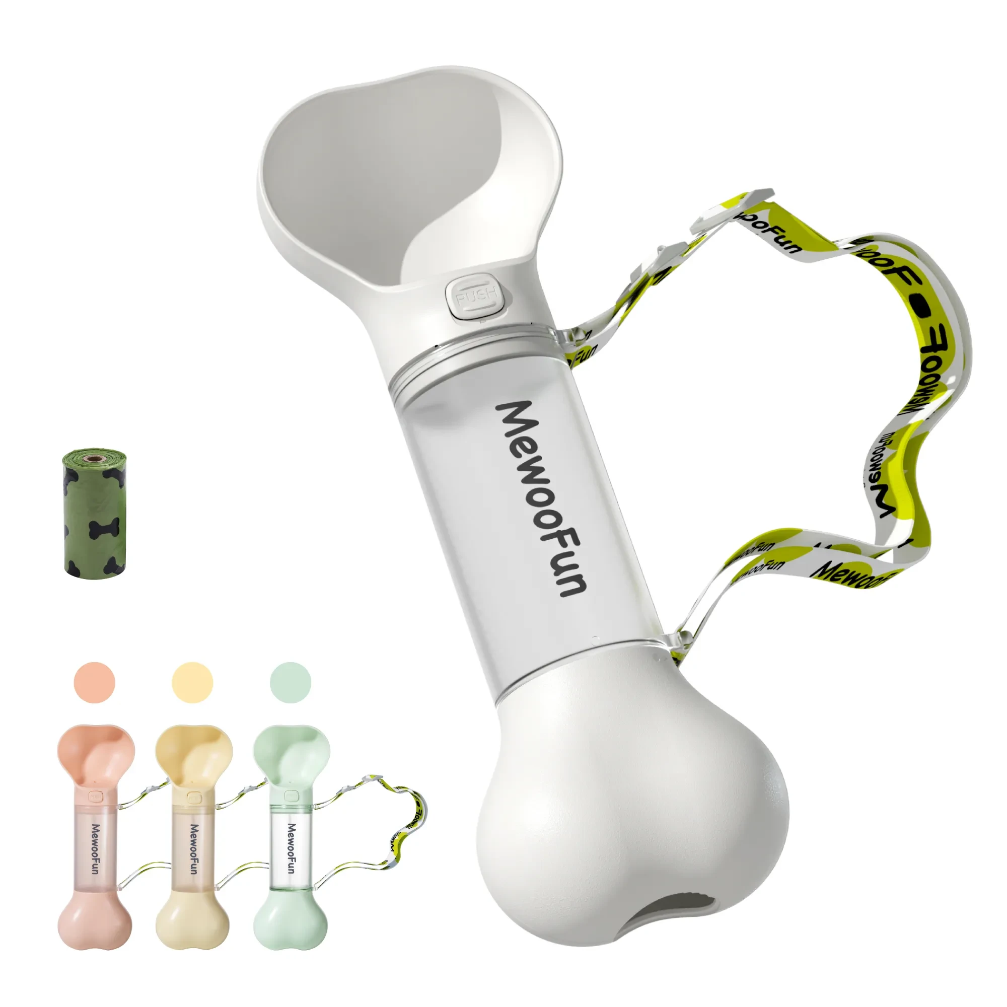 Mewoofun 2-in-1 Portable Pet Water Bottle