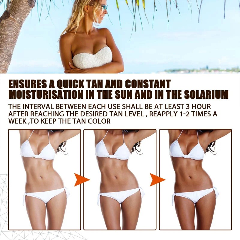 Self Spray Tan Natural Tanning Oil Mousse Gradual Face and Body Moisturizer, Quick Dry, 30ml