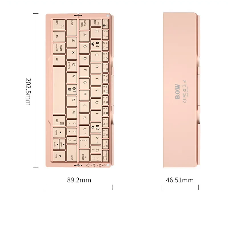 Mini Folding Bluetooth Keyboard Wireless