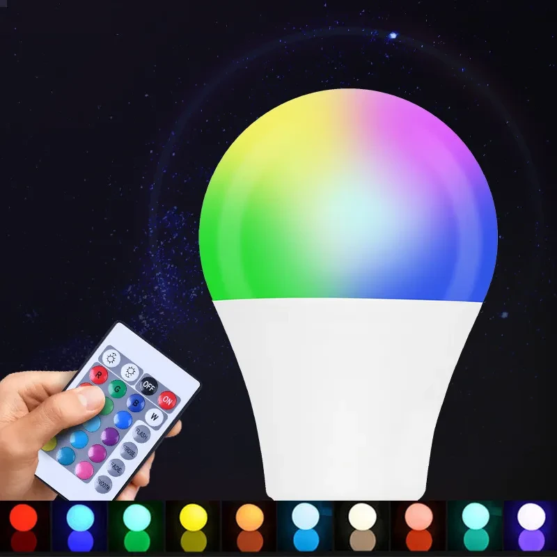 Color-Changing Bulb 16 Color Led Live Light Colorful Remote Control