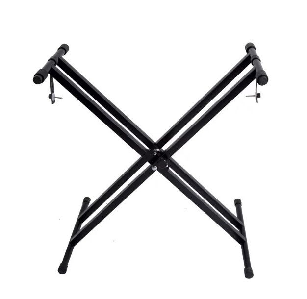 X-type Adjustable Double-tube Electronic Organ Rack Double-tube Keyboard Stand