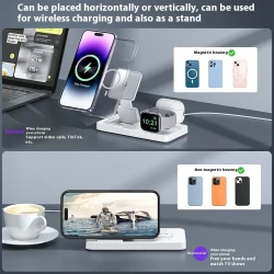 Mobile Watch Headset Folding 3-in-1 Magnetic Wireless Charger
