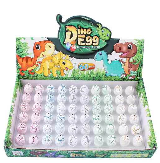 SUNPAO 60PCS EVA material Soak in water to hatch dinosaur egg toys Soak in water to hatch dinosaur egg toys education toys