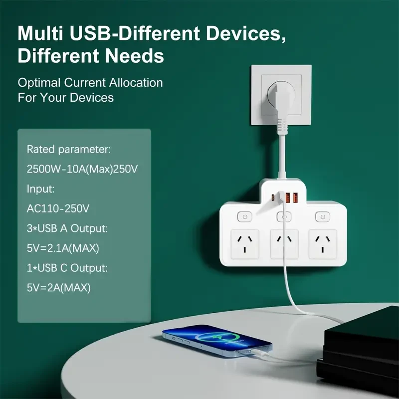 wall-mounted independent for Switch power socket