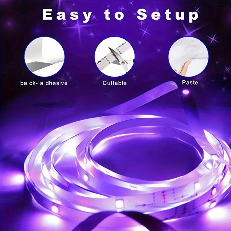 Wireless Control LED Strip Lights Infrared Remote RGB