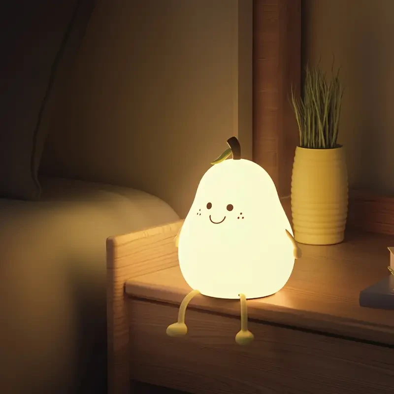 Charming Pear-Shaped LED Night Light