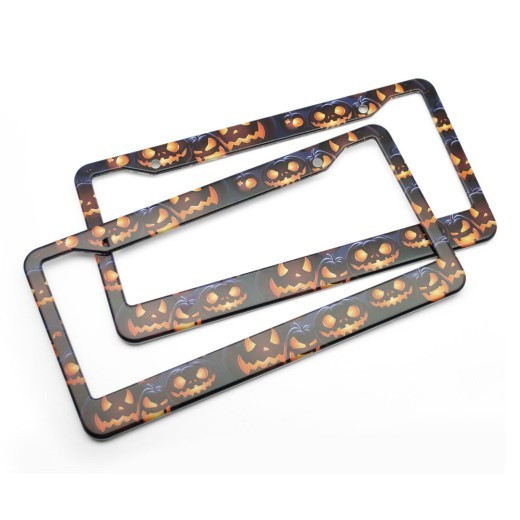 Photo Frame American Pumpkin License Plate Frame