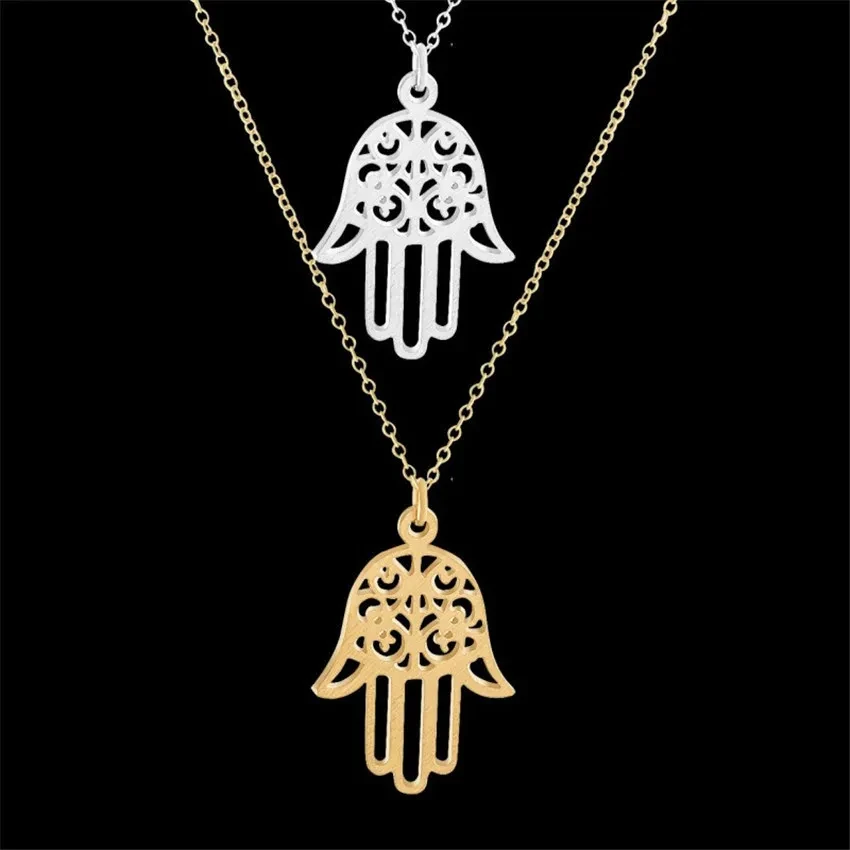 Hassam Palm Titanium Steel Pendant Necklace