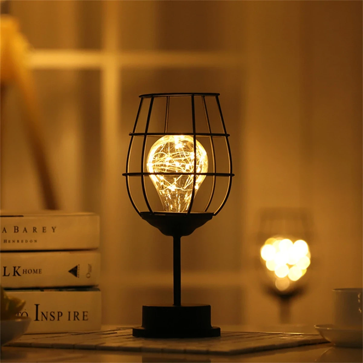1pc 20L Bottle/Glass Creative Night Lamp Powered by Three AA Batteries Decorative Lights for Bedroom and Living Room