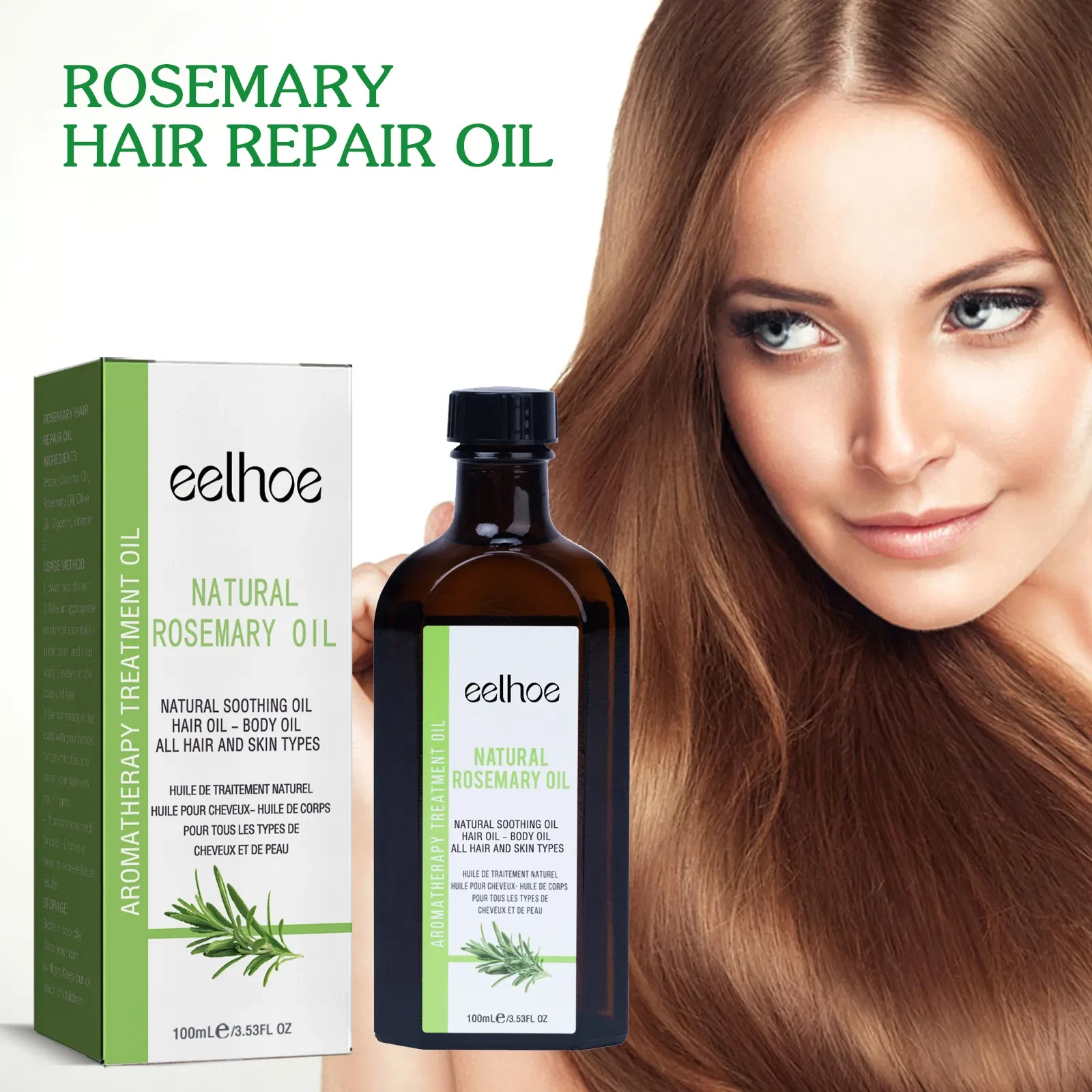Rosemary Luxe Hair Oil  Anti-Frizz & Softness for Long-Lasting Shine
