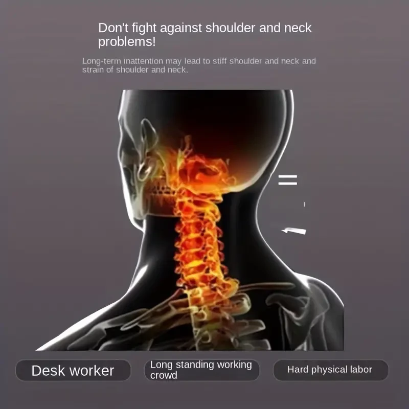 Ergonomic Memory Foam Pillow for Neck Support - Non-Collapse, Cervical Protection, Ideal for Single or Double Use, Soft Polyester Cover, White