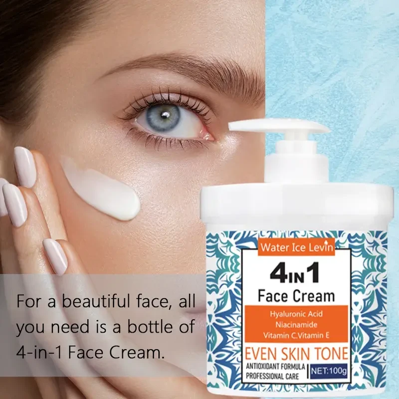 4-In-1 Facial Serum - Hydrates, Firms, And Fine Lines And with Hyaluronic Acid, Niacinamide, And Vitamin C