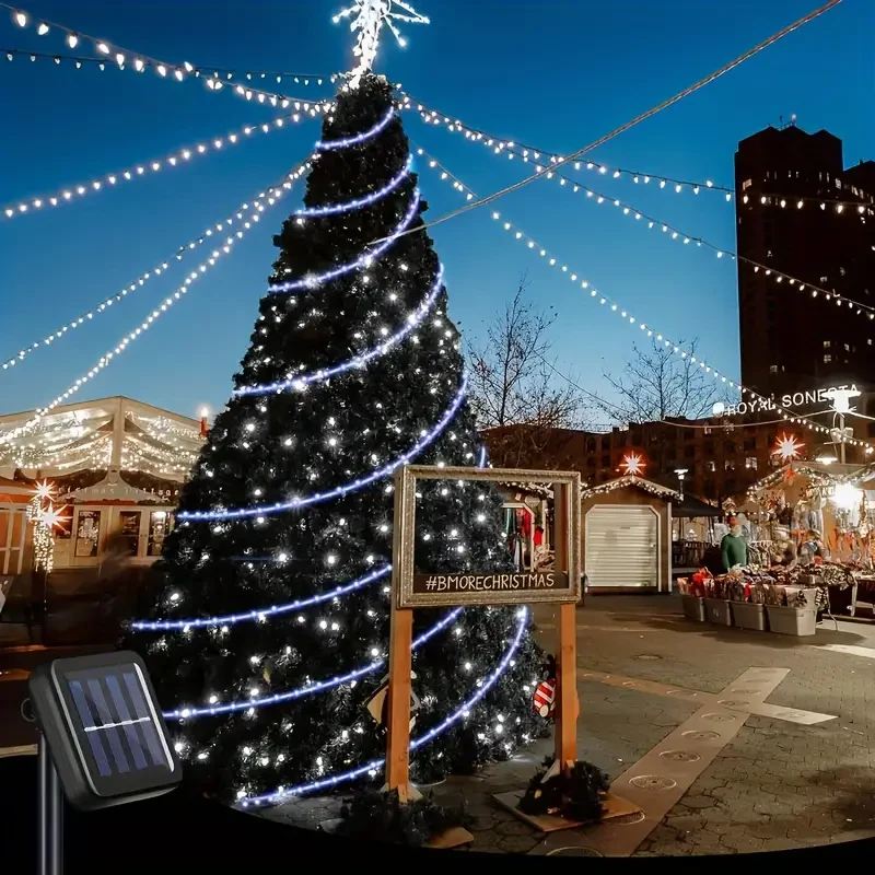 Solar LED Rope Light String 32m/22m/12m/7m